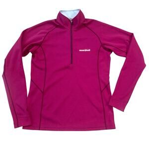 Montbell Purple Long Sleeve Quarter Zip Jacket Top Women’s M Outdoor Athletic